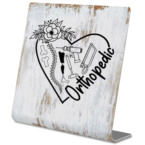 TRCENDE Thank You Gift For Orthopedic Surgeon, Orthopedist Doctor appreciation gift, Graduation Gift For Orthopedist,New Beginnings Gift For Her, Home Office Metal Sign Plaque XLk228, 4X4X1, Retro - style: Orthopedic