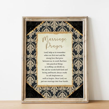 Christian Scripture Wall Art, Marriage Prayer, 8x10 Unframed Print