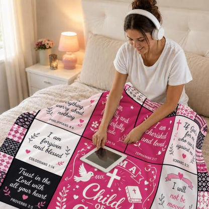 Christian Faith Blanket 50×60in Bible Verse Throw Blanket for Women - color: Christian Blanket-04