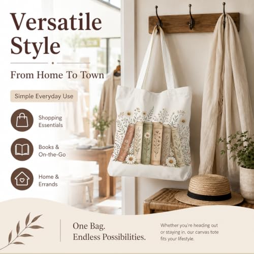 Christian Canvas Tote Bag, Bible Verse Reusable Shopping Bag - color: Bible-6