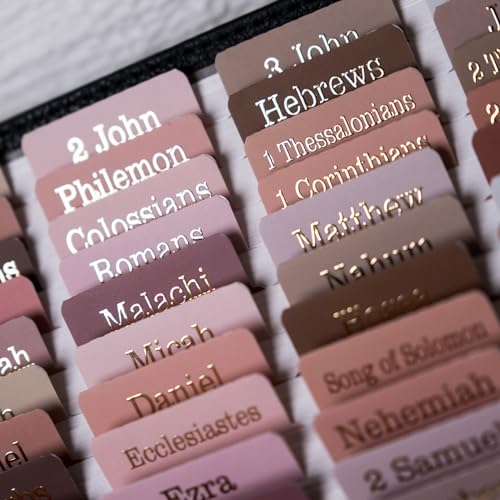 UPAFEXXI-Laminated Bible Tabs for Women and Men(Earth Tone) - color: Earth Tone