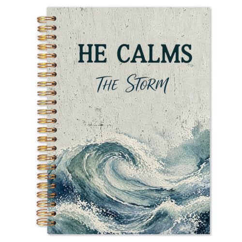 Ocean Christian Spiral Notebook 5.5x8.3 - color: White Ocean Christian