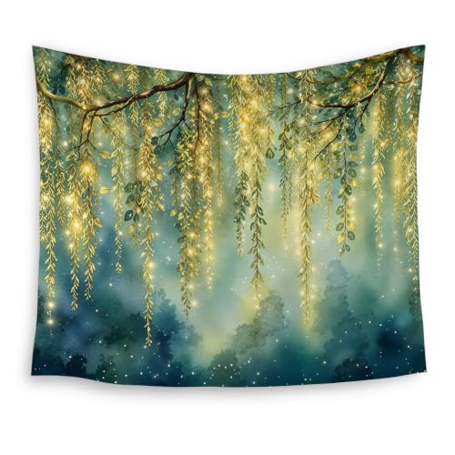 HUGANE Fantasy Willow Tree Tapestry Wall Decor 50x60 Inch - color: Colour-06