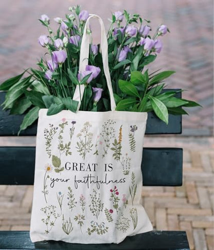 Inspirational Christian Bible Verse Foral Tote Bag for Women - color: Bible8