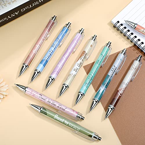 Tinlade 10 Pcs Christian Bible Verse Ballpoint Ink Pens,Boho - style: Bohemian