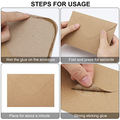 Keketer 50 Pack Kraft 4x6 Envelopes, Contour Flap A4 Envelopes for Engagement Invites, Weddings Invitation, announcements, Baby shower, Perfect for RSVP Card 120gsm, 4.5 x 6.4 Inches - 100% Recycled - color: Kraft-50