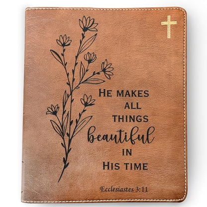 STARKENBURG COMPANY Custom NIV Journaling Bible, Custom Engraved Bible, New International Version, Christian Gifts, Baptism Gifts