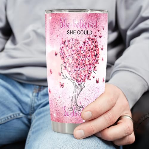 Class of 2026 Personalized Stainless Steel Tumbler 20 oz 30 oz – High School Graduation Insulated Travel Coffee Mug with Lid for Girls Women Seniors - color: Graduation 500