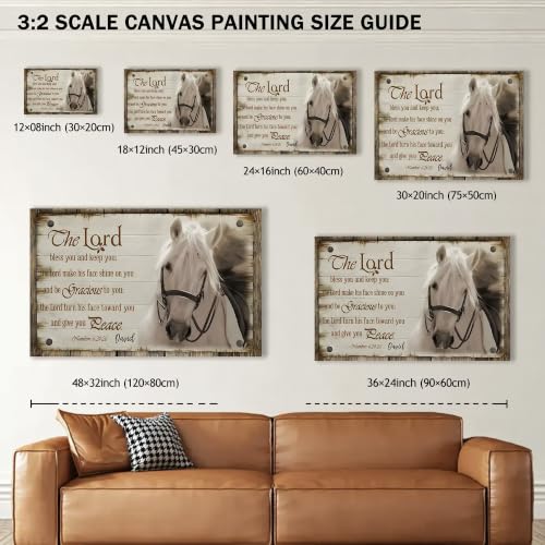 Ipplee Custom Religious Wall Plaque with Name, Christian Horse Lover Gift - color: Design05