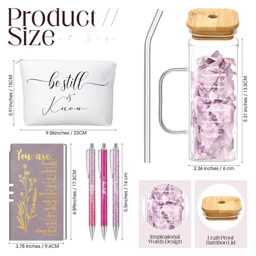 Skylety 6 Pcs Christian Gifts Set for Women Bible Study Supplies, Purple - color: Purple