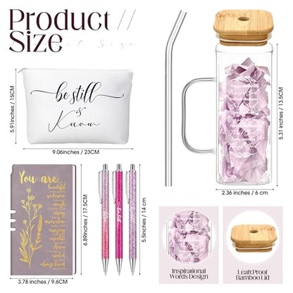 Skylety 6 Pcs Christian Gifts Set for Women Bible Study Supplies, Purple - color: Purple