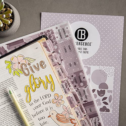 DiverseBee Laminated Bible Tabs for Women and Men (Amethyst) - color: Amethyst