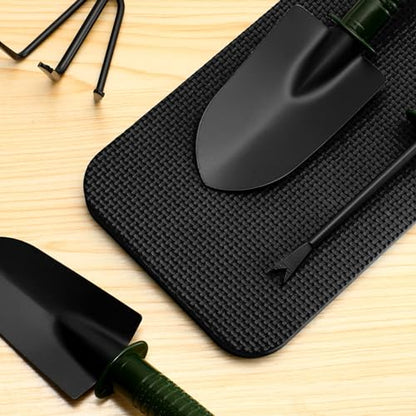 Riakrum 20 Pcs Garden Kneeling Pad Garden Knee Pad Thick Foam Knee Mat Waterproof Cushion for Kneeling Multi Functional and Church Kneeler for Praying, Baby Bath, Yoga, 15.4 x 6.7 Inch (Black) - color: Black
