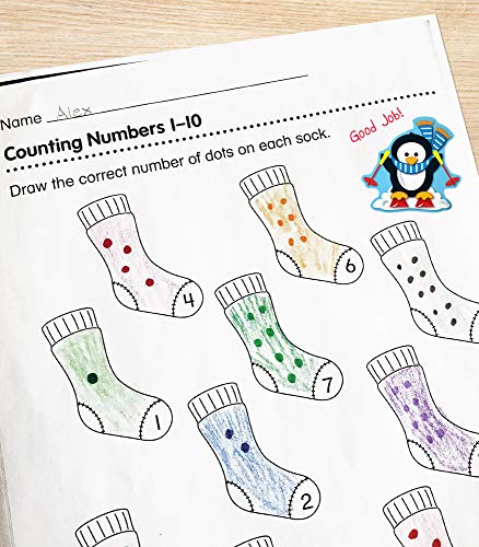 Carson Dellosa 84pc Penguin Stickers, 6 Sheets of Holiday Stickers, Stickers for Kids Sticker Chart, Reward Chart, Christmas Stickers, Stocking Stuffers, Scrapbook Stickers, and Planner Stickers - style: Penguins