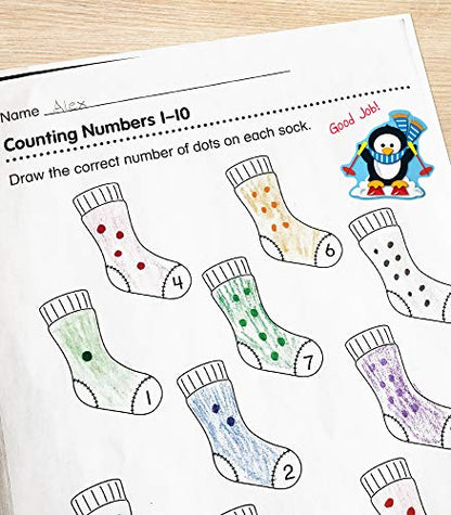 Carson Dellosa 84pc Penguin Stickers, 6 Sheets of Holiday Stickers, Stickers for Kids Sticker Chart, Reward Chart, Christmas Stickers, Stocking Stuffers, Scrapbook Stickers, and Planner Stickers - style: Penguins