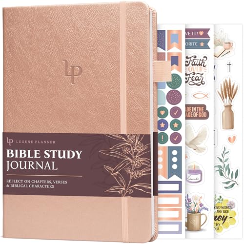 Legend Bible Study Journal for Women, Guide Notebook for Notes Rose Gold - color: Rose Gold