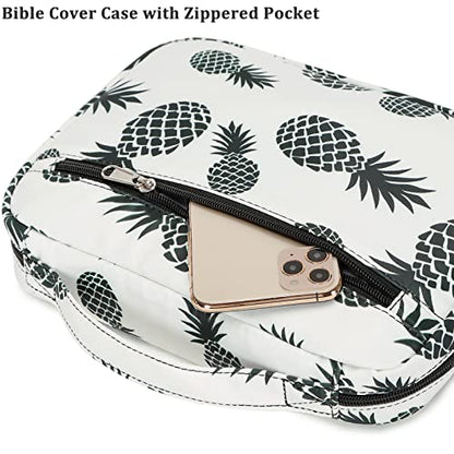 JIANYA Bible Cover for Boys Kids Bible Case Church Bag Galaxy Childrens Bible Bag with Handle and Zippered Pocket
