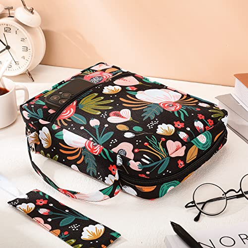 Laumoi Bible Cover Case for Women 10'' Flower Bible Holder Case Large Religious Carrying Bag for Women Study Christian Book Gift (Fresh Flower) - style: Fresh Flower