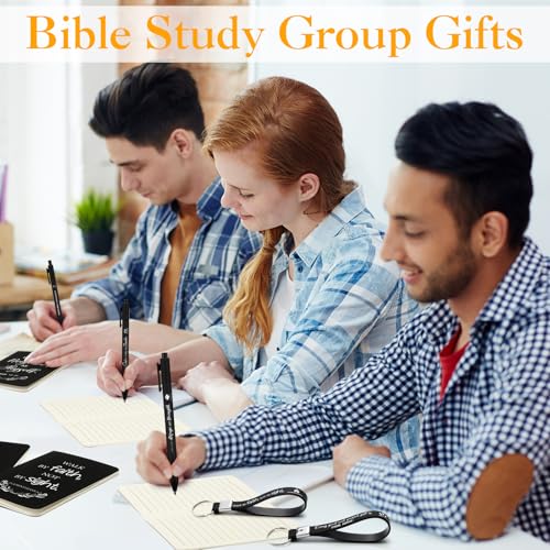 Sayglossy 72 Pcs Christian Bible Gifts Set Bulk Religious Gifts, Black - color: Black