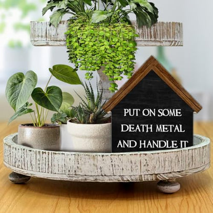 Gothic Home Office Decor, Put on Some Death Metal and Handle It House - color: metal