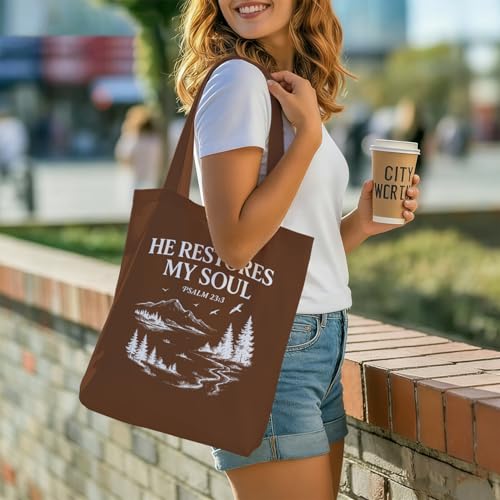 Bible Tote Bags Cute Christian Preppy Canvas Tote Bag Christian Gifts for Women Reusable Shopping Bags(Parent) - color: Bible-14