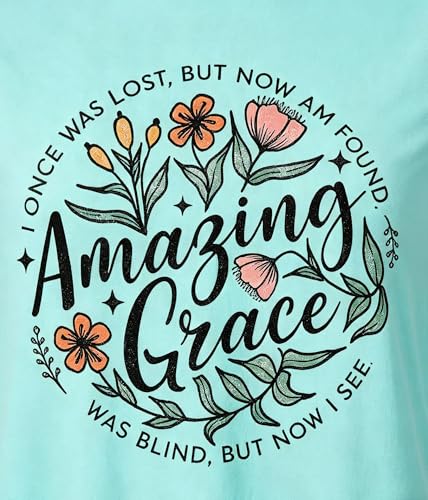 Christian T Shirts for Women God Jesus Faith Graphic Tees - color: Baby Blue, size: Small