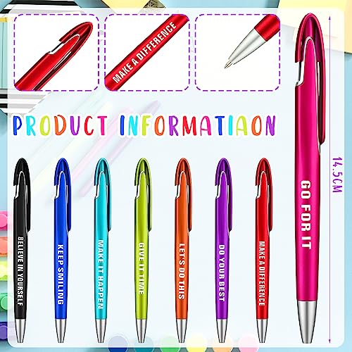 Lincia 100 Pcs Inspirational Ballpoint Pens Bulk, Medium Point, Black Ink - style: Inspirational