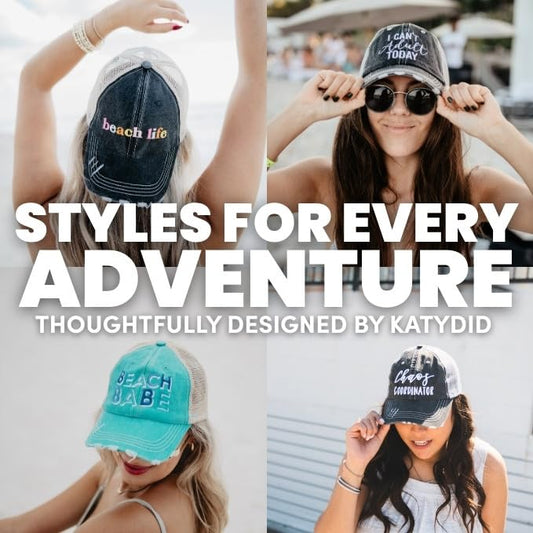 KATYDID Blessed Baseball Cap - Trucker Hat for Women - Stylish Cute Ball Cap - color: Pink