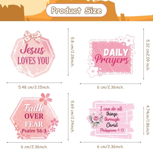50 Pcs Prayer Board Supplies, Pink Religious Black Girl Prayer Board Vision Board Stickers for Women, Christian Inspirational Bible Verse Stickers for Water Bottle Laptop Scrapbooking Decals - color: Black Girl