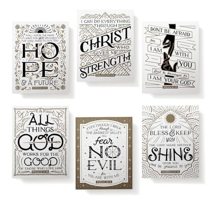 Twigs Paper Scripture Encouragement Greeting Cards, 12 Blank Note Cards - color: Scripture Encouragement, size: 12-Count