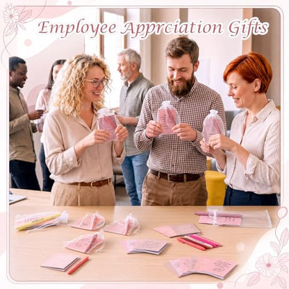 Mooliwe 24 Pcs Affirmation Notebooks Pens Bulk Gifts, Gratitude,Pink - style: Pink