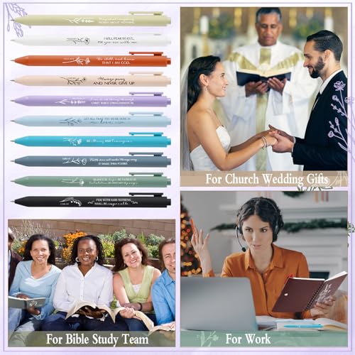 Sayglossy 50 Pcs Christian Pen, Religious Pen Gift, Vivid, English - color: Vivid, style: English