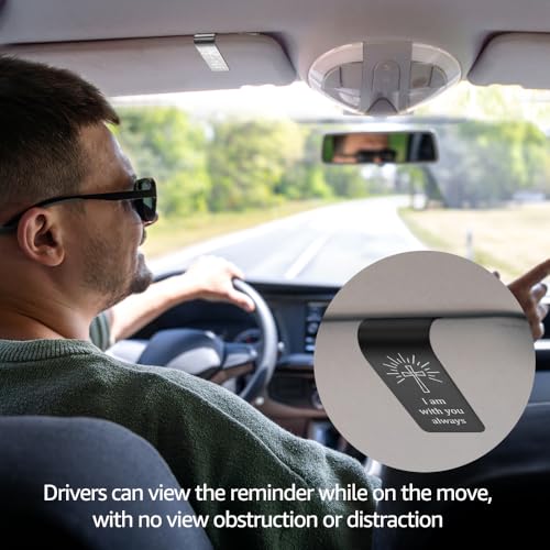 Prayer Cross Car Visor Clip, Christian Faith Visor Clip for Drivers - color: Black08