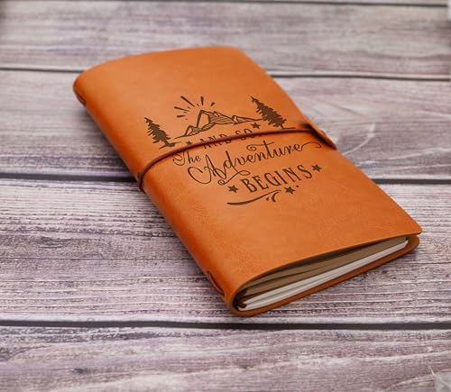 And So the Adventure Begins Journal-Congratulations Retirement Graduation World Traveler Gift-Adventure Awaits Travel Memory Record Camper Keepsake-Refillable Adventure Travel Photo Diary Notebook - style: Style53-and so the adventure begins-star