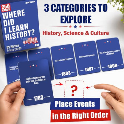 Quokka Trivia Game for Families - Fun Educational Trivia Cards - color: Dark Blue