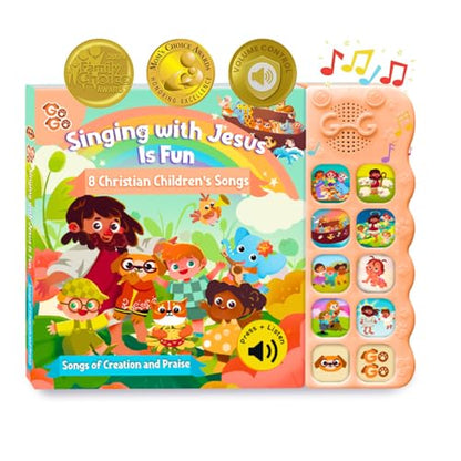 GO GO Songs of Creation and Praise: Christian Baby Books with 10 Songs, Singing Toy, Sound Play for Ages 1-5, Musical Learning, and Interactive Praise Gift for Kids, Bible for Toddlers 1-3 - color: Songs of Creation and Praise