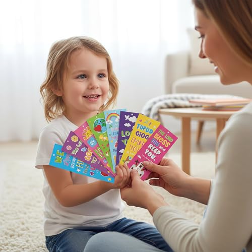 Haooryx Bible Verse Kids' Bookmarks Jesus Sun Flower Page Markers - style: Colorful Bible Verse