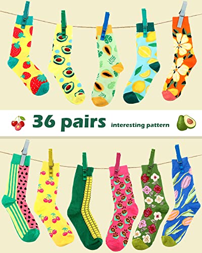 Vabean 36 Funny Men's Socks - color: Nature Pattern