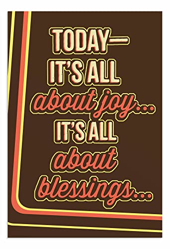 DaySpring - Birthday - It's All About Joy & Blessings - King James Version - 4 Design Assortment with Scripture - 12 Birthday Boxed Cards & Envelopes (J7444)