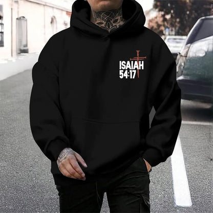 Christian Hoodies for Men Jesus Religious Faith Tops - color: Black, size: Small