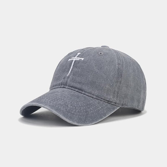 Quanhaigou Baseball Cap Dad Hat Adjustable Fashion Hats for Men Women Polo Trucker Unisex Style Headwear - color: Cross Nails Grey
