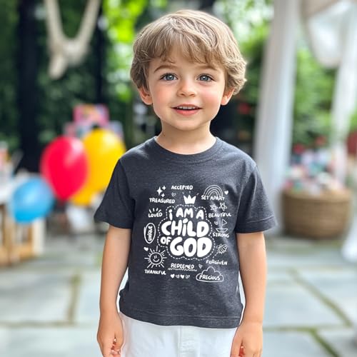 IAM A Child of God Christian Shirts for Kids Toddler Jesus Religious Tee Tops Bible Verse Clothes 2-7 Years - color: Child of God#2, size: 6 Years