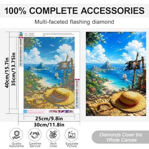 Diamond Art Kits for Adults, Diamond Painting Kits for Beginner DIY 5D - color: DP05080