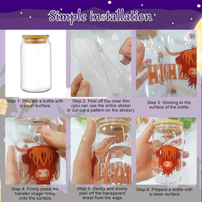 Rngmsi UV DTF Cup Wrap - 30 Sheets Halloween Goose Ghost UV DTF Wraps for 16 oz Glass, Funny Silly Pumpkin UVDTF Stickers, Rub on Transfer Decals for Drinking Cups DIY Crafts for Adults - style: Halloween Goose Ghost