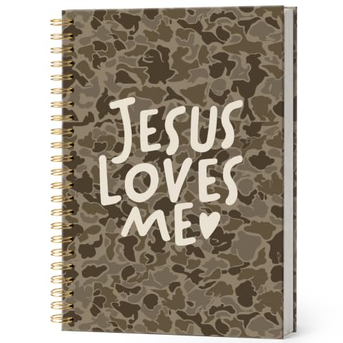 Christian Jesus Bible Verse Notebook Journal for Women 5.5x8.3 - color: jesus loves me