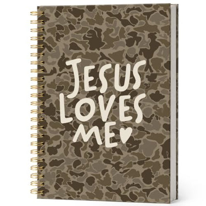 Christian Jesus Bible Verse Notebook Journal for Women 5.5x8.3 - color: jesus loves me