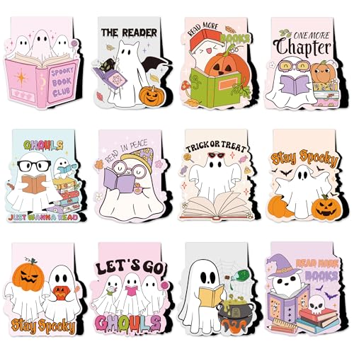 Cute Ghost Magnetic Bookmarks, Halloween Book Marks for Fall Reading - style: Halloween cute ghost