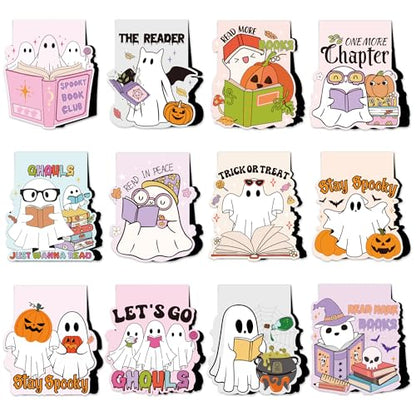 Cute Ghost Magnetic Bookmarks, Halloween Book Marks for Fall Reading - style: Halloween cute ghost