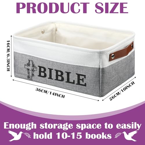 Marsui Christian Gifts for Women Bible Basket for Books, Bible Cross - style: Bible Cross