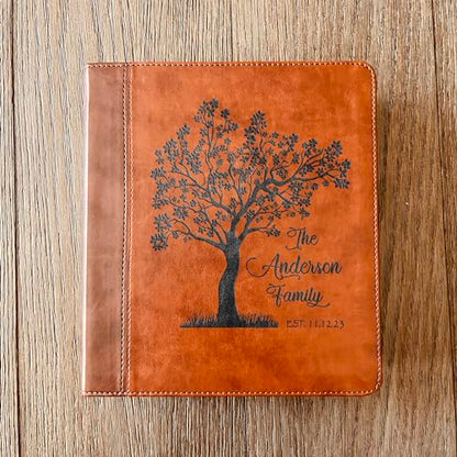 STARKENBURG COMPANY Personalized Family Bible, Custom Engraved ESV Family Journaling Study Bible, For Wedding Gifts
